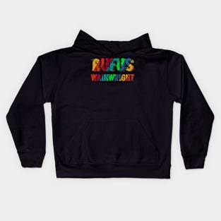 vintage color Rufus Wainwright Kids Hoodie